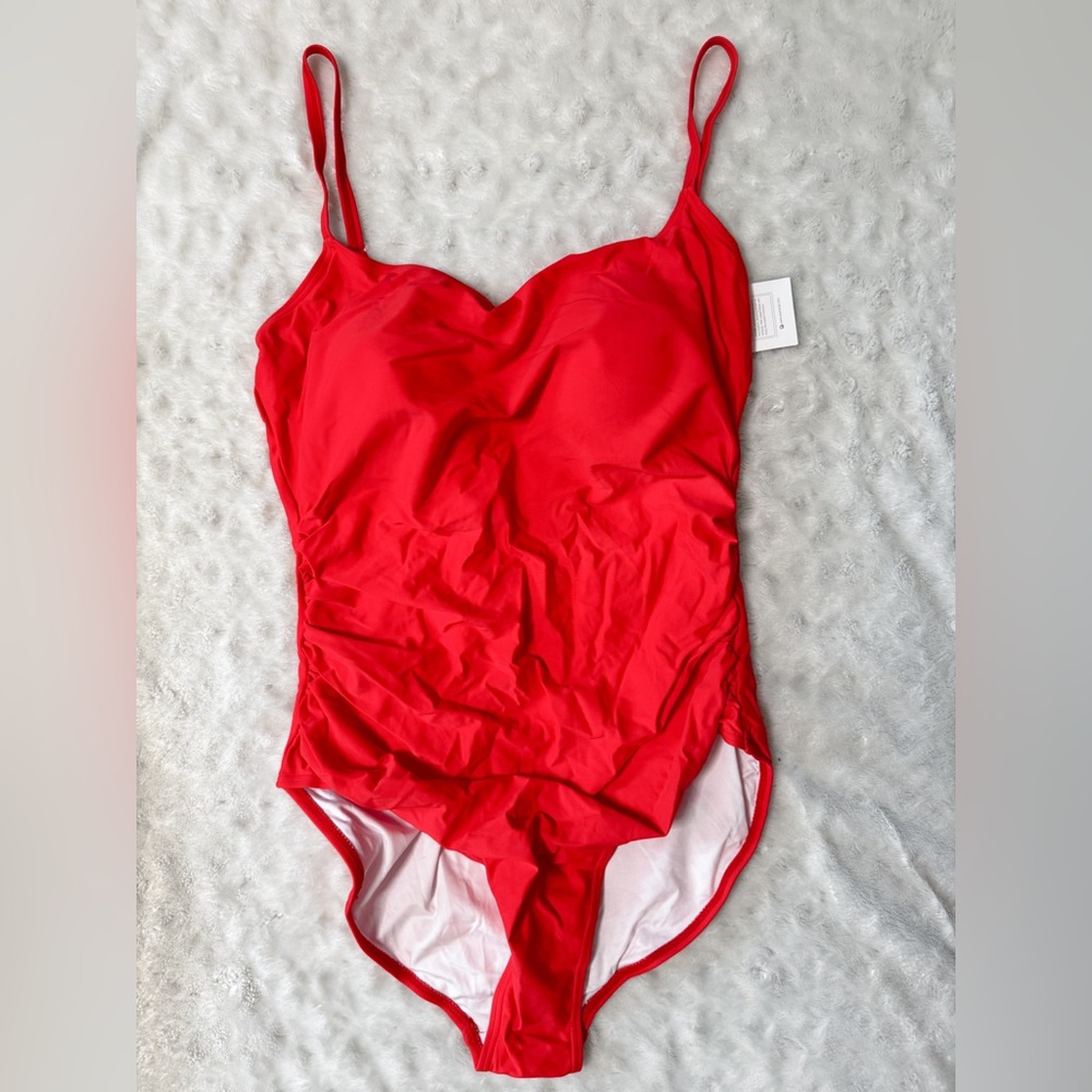 NWT- EOMENIE Red One Piece Swimsuit